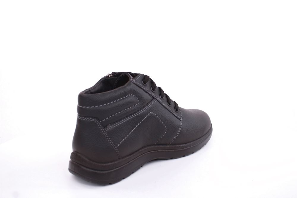 Jomos Herren Schnürschuh Knöchelhoh Leder TEX- Membran Comfortweite H schwarz S22 464902 48 | 000 schwarz | 