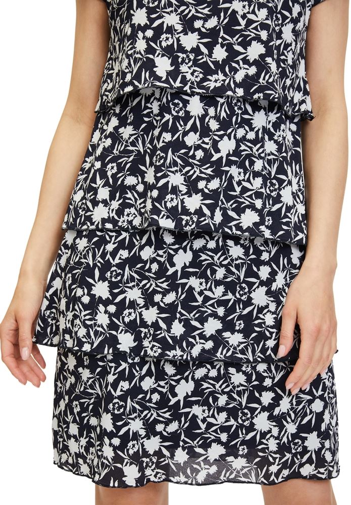 Betty Barclay Stufenkleid florales Muster blau S13 13331113 