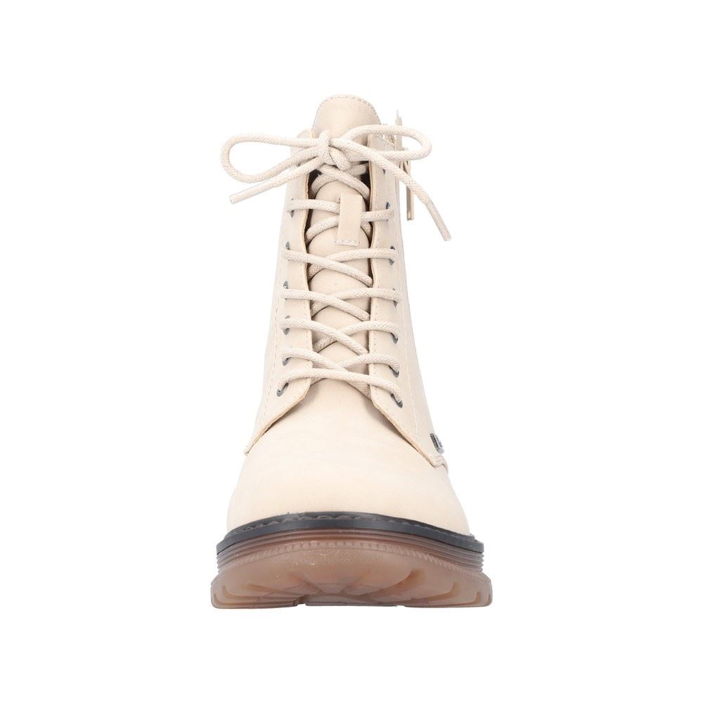 Rieker Antistress Damen Schnürboot Schnürstiefelette TEX- Membran beige S22 92821-62 