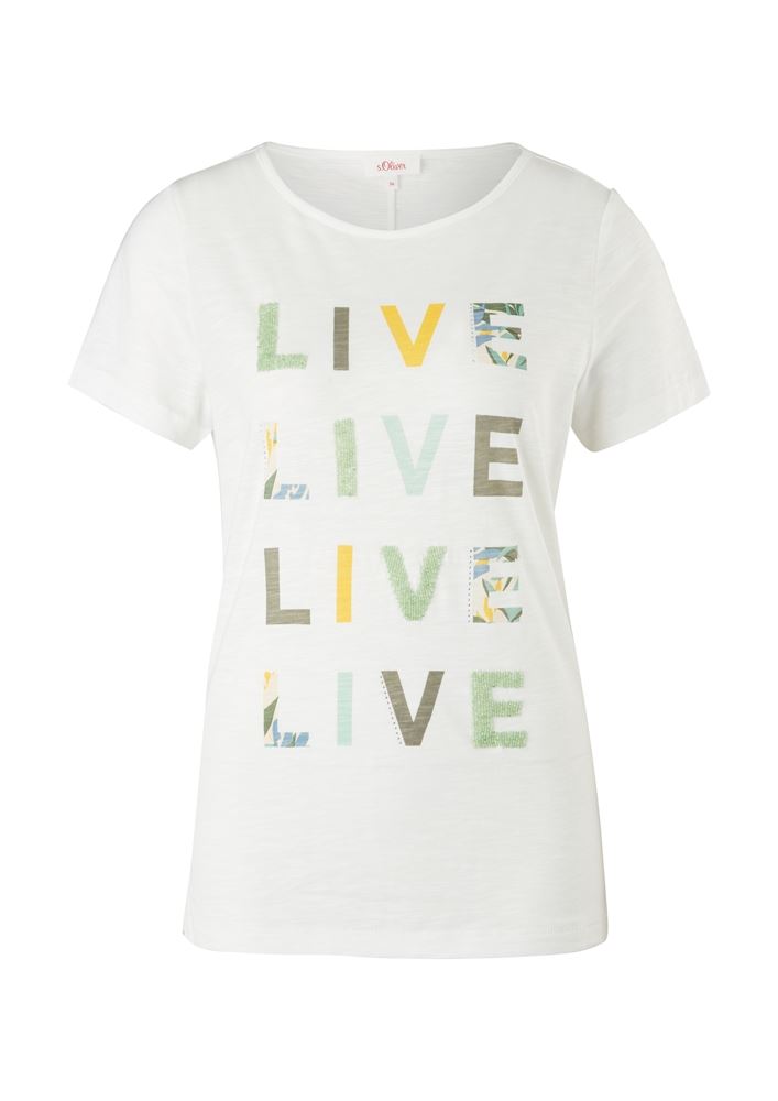 s.Oliver Print- Shirt Schmucksteine S11 2101625 