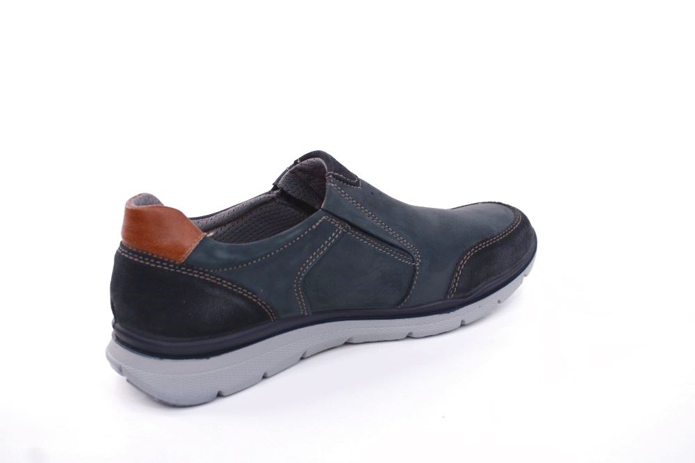 IMAC Herren Slipper Veloursleder blau S12 152421 44 | blu cognac | 