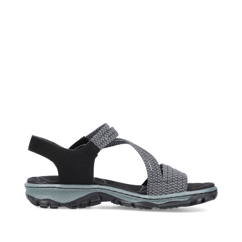 Rieker Damen Trekkingsandalen graphitschwarz S13 68871-00 