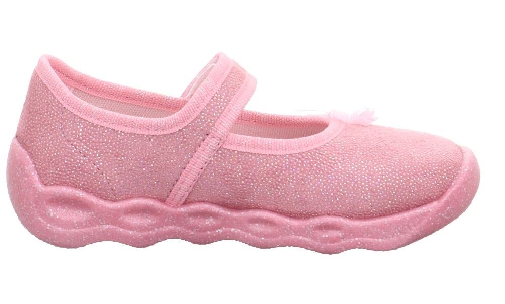 superfit BUBBLE Rosa Hausschuh mit Klettverschluss 1-006271-5500 