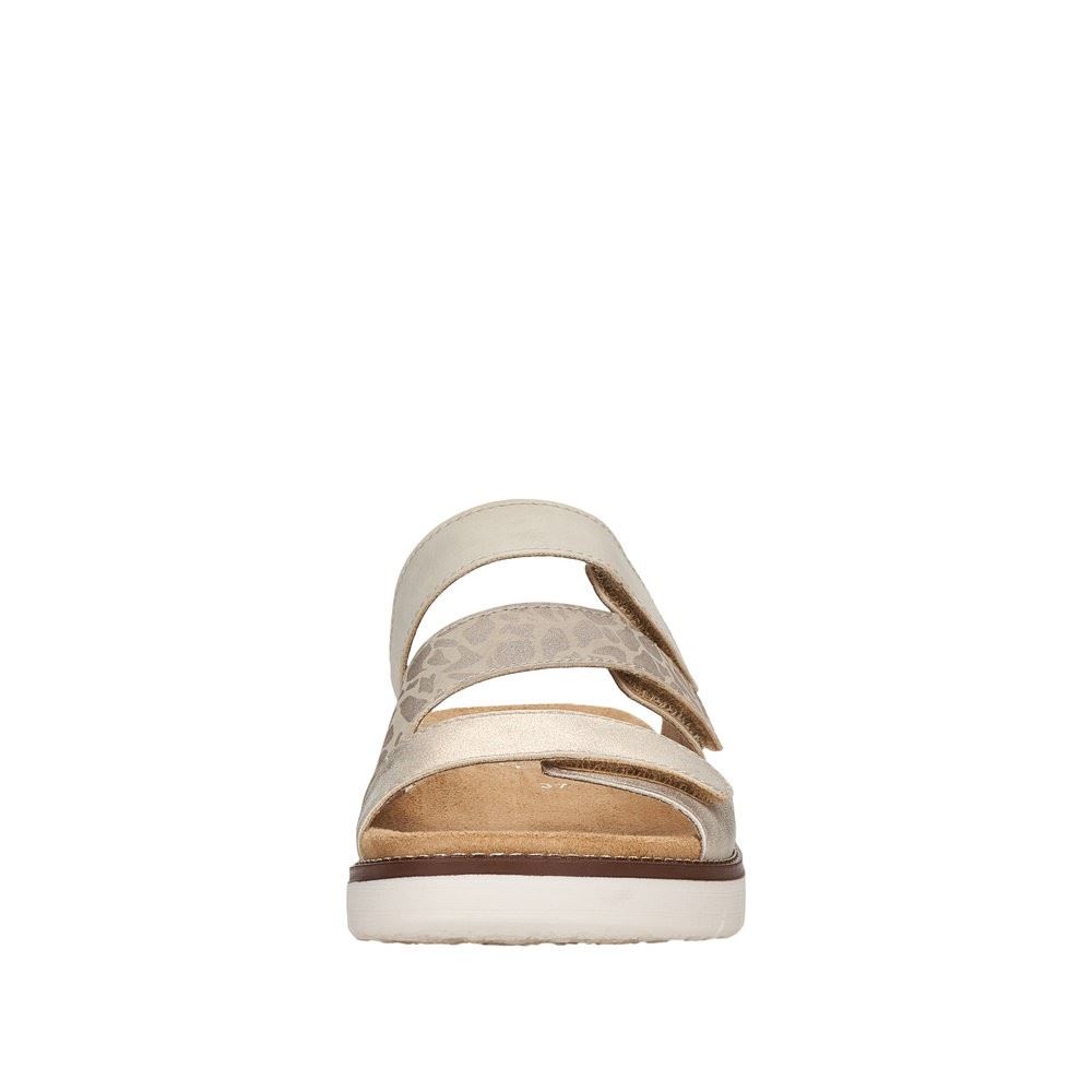 Remonte Pantolette Klettverschluss Wechselfußbett  beige S12 D2068-60 