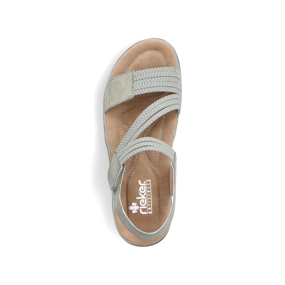 Rieker Damen Riemchensandalen mintgrün S13  64870-52 