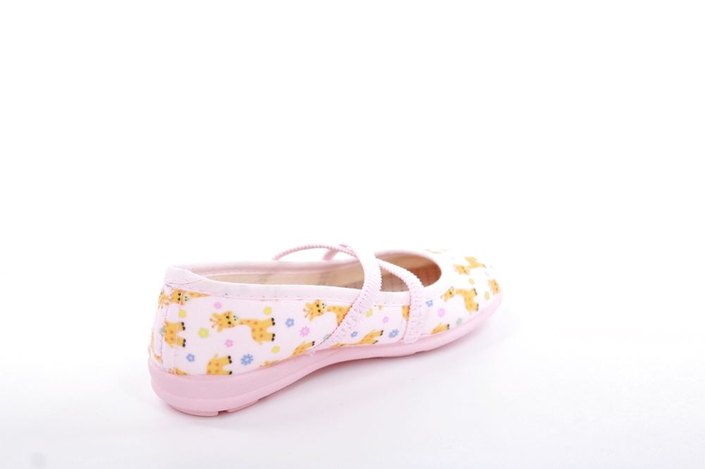 s`knöpfli Kinder Hausschuh Schlupfscuh Mädchen Giraffen- Motiv rosa S13 I28670 