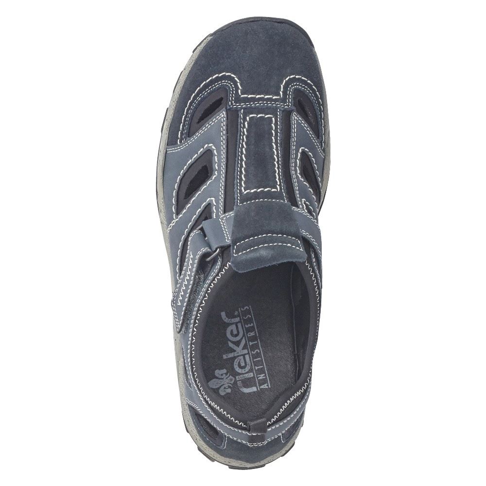 Rieker Antistress Herren Slipper Sneaker blau S12 08075-14 45 | pazifik/denim/s | G