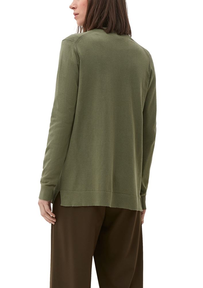 s.Oliver Strickjacke aus Viskosemix grün, braun, grau, schwarz S13  2127027 