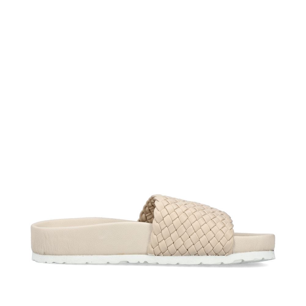 Rieker Damen Pantoletten hellbeige S13 68381-62 