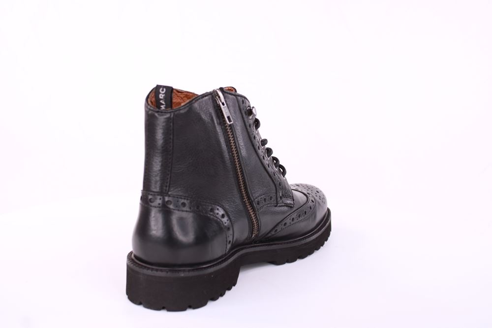 Marc Shoes Herren Schnürboot Brogue Lochverzierung schwarz S21 831631 42 | 00671 black | 