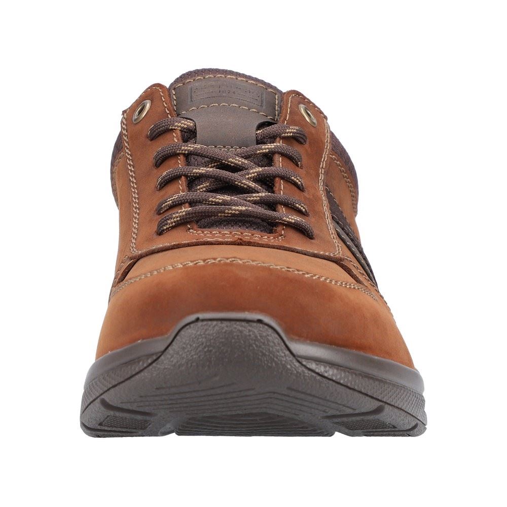 Rieker Antistress Herren Schnürhalbschuh Sneaker Veloursleder braun S22 14811-22 43 | noce/moro/kaffe | H
