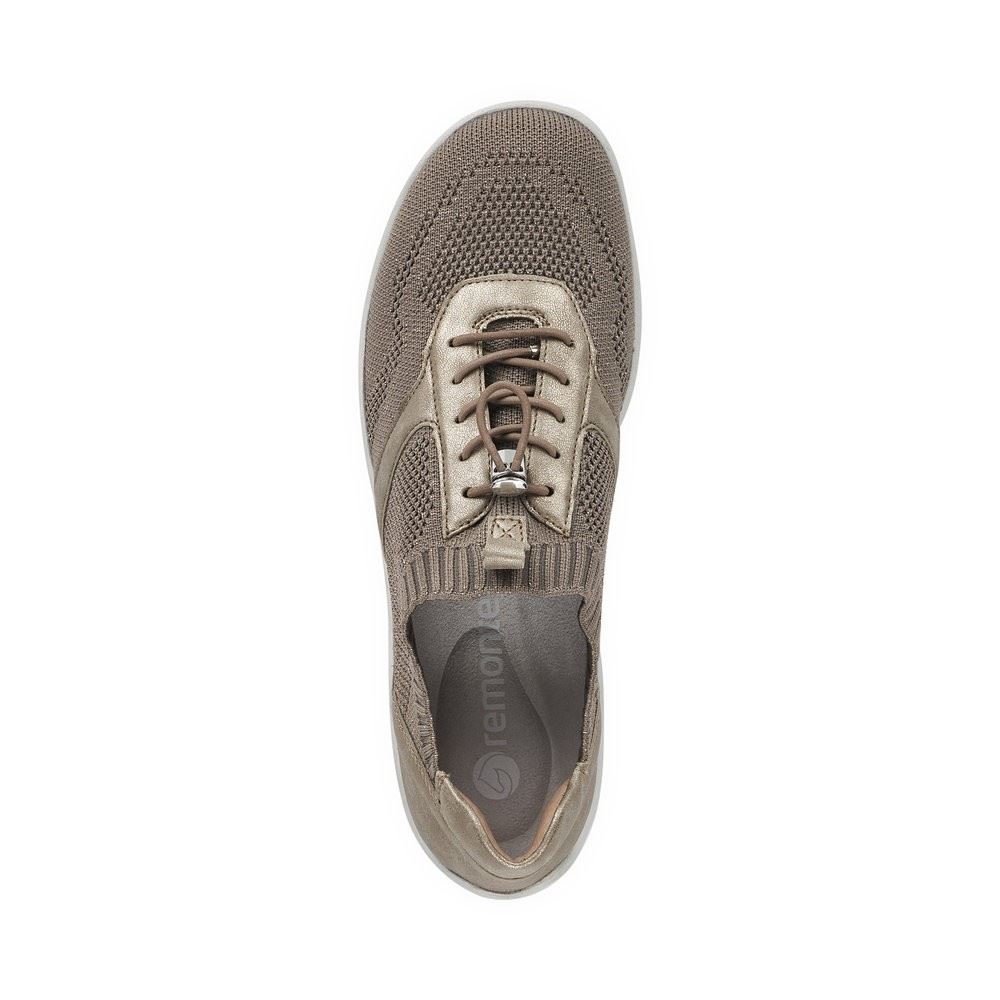 Remonte Sneaker Slipper beige softfoam R3511-64 37 | fango-spark/per | G