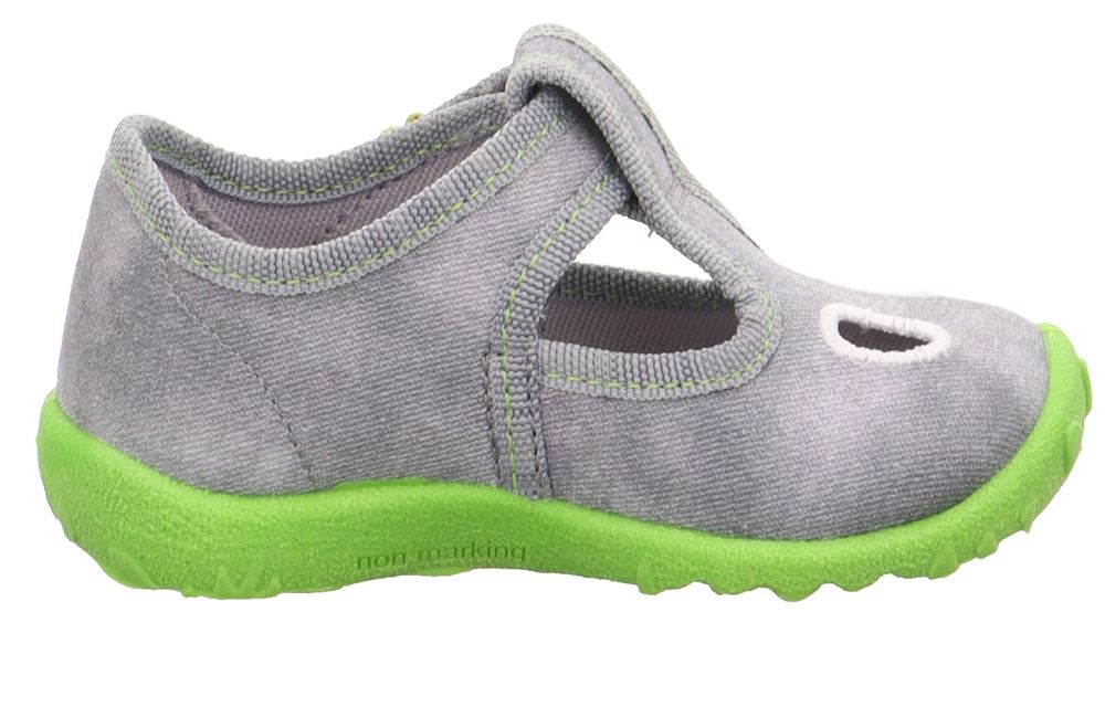 Legero Hausschuh mit Klettverschluss SPOTTY - grau S13  1-009248-2500 