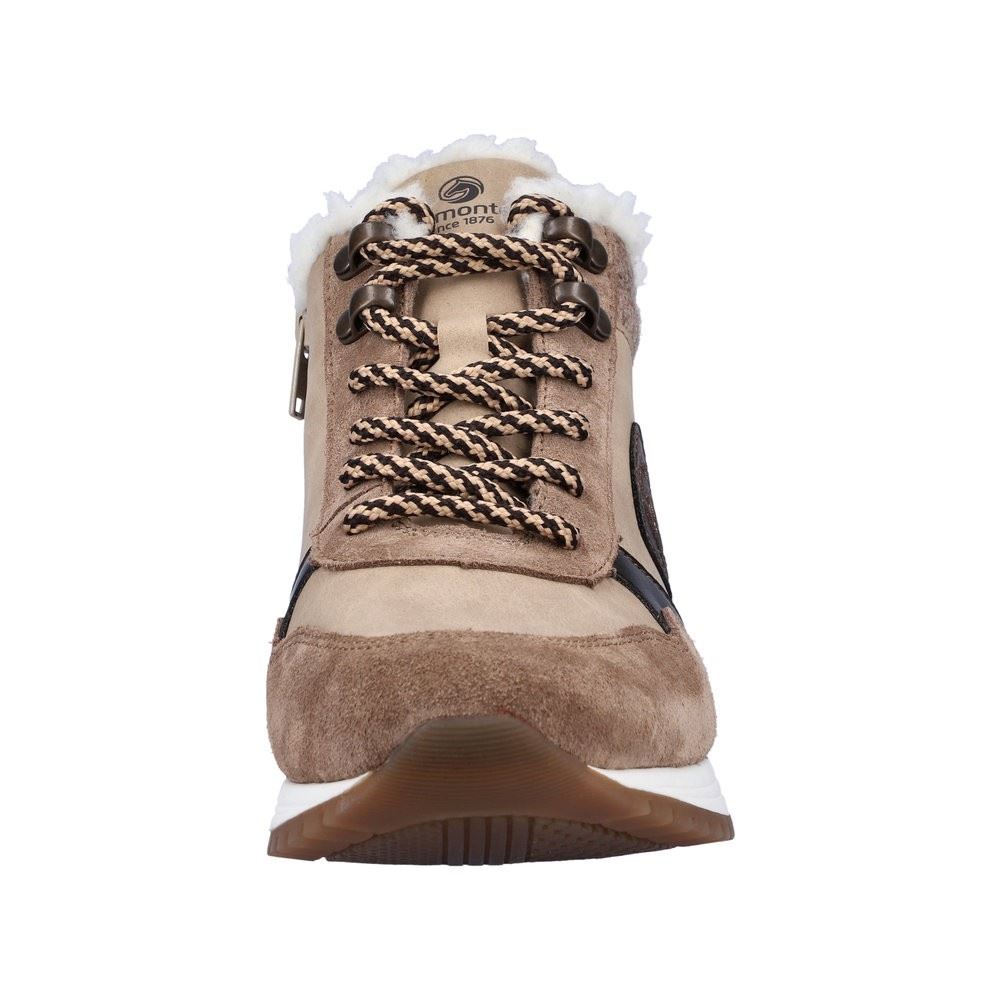 Remonte Damen Sneaker High Schnürschuh Wechselfußbett Warmfutter braun S22 R3772-60 