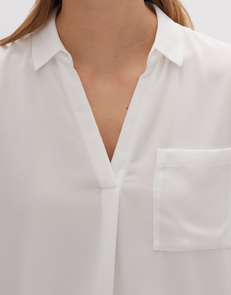 OPUS Shirtbluse Fuliso Kurzarm weiß S13 1016394624100 