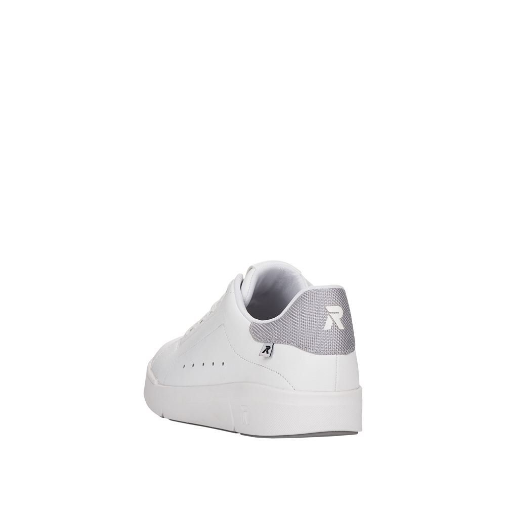Rieker R- Evolution Sneaker Halbschuh Leder weiß S12 41902-80 36 | weiss/cement/we | F