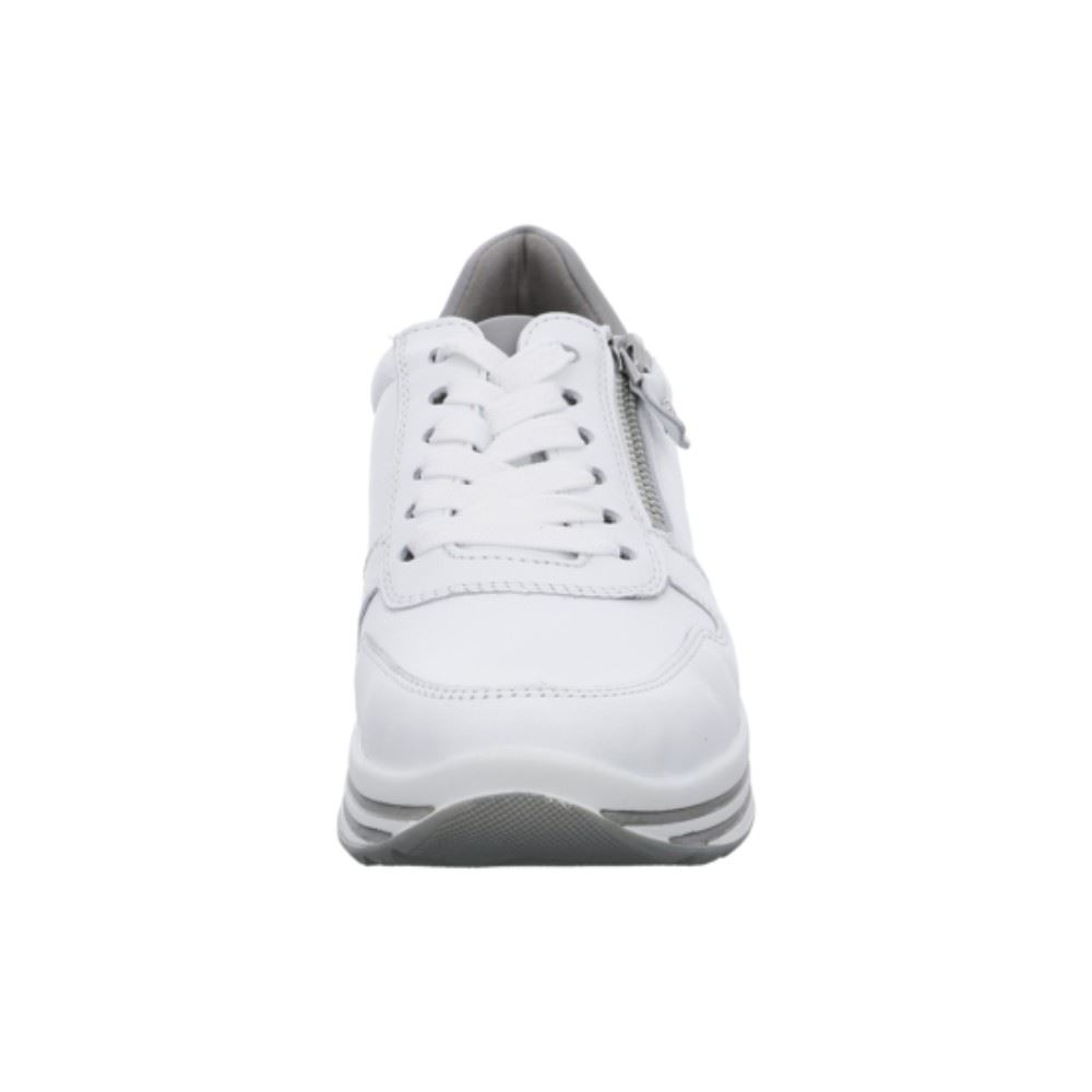 ARA SAPPORO Sneaker Reißverschluss Leder weiß 1232440 