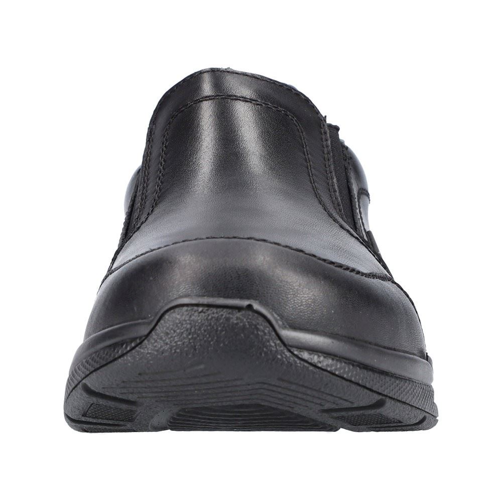 Rieker Antistress Herren Slipper Schlupfschuh klassisch Leder TEX- Membran extraweit schwarz S22 14850-00 43 | schwarz/nero | H