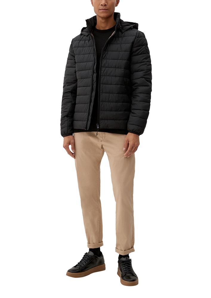 s.Oliver Herren Steppjacke Stehkragen Light- Down- Optik Zwei- Wege- Reißverschluss  S22 2115321 