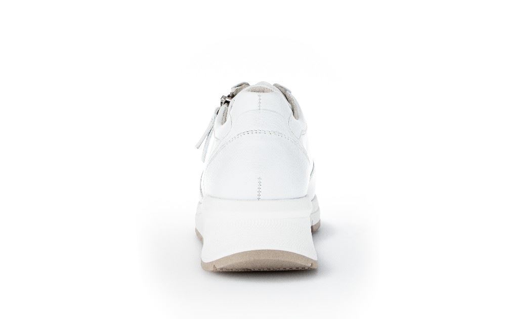 Gabor Sneaker low Leder Comfort- Mehrweite Wechselfußbett weiß S12 86.587.50 7 | weiss | H