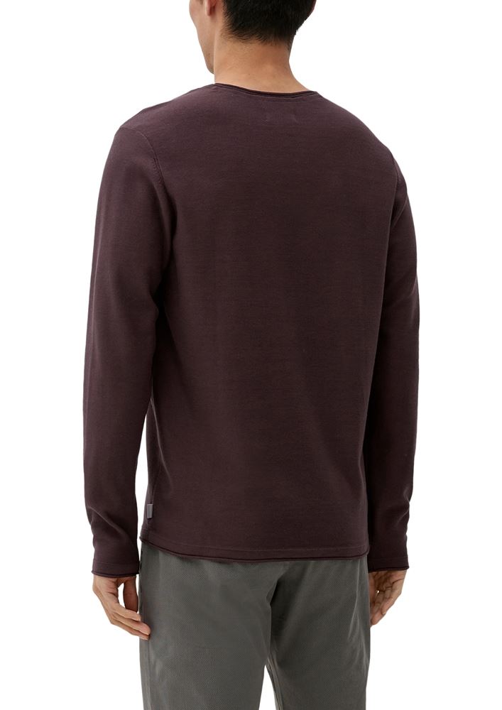 s.Oliver Pullover mit Rollsaumblende S22 2124525 