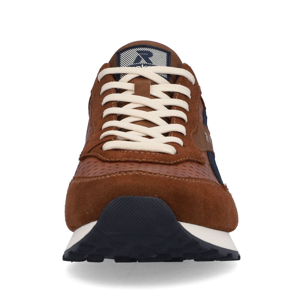 Rieker Evolution Herren Sneaker Halbschuh Leder Wechselfußbett durchbrochen braun S13 U0302-24 