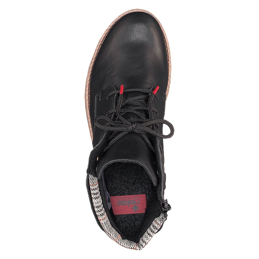 Rieker Antistress Schnürboot Stiefelette schwarz S21  77431-00 