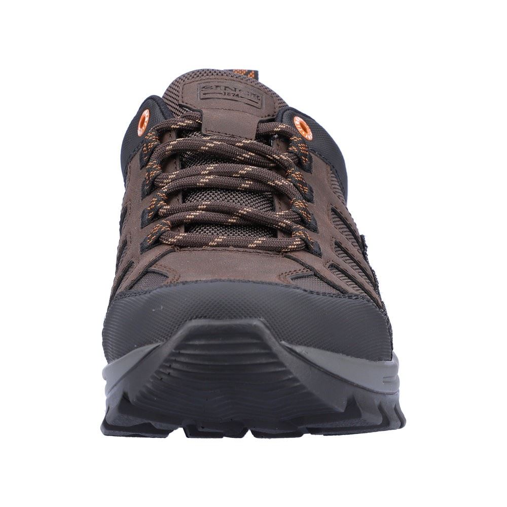 Rieker Antistress Herren Schnürschuh sportlich TEX- Membran braun S22 B6810-25 42 | schwarz/moro/br | G