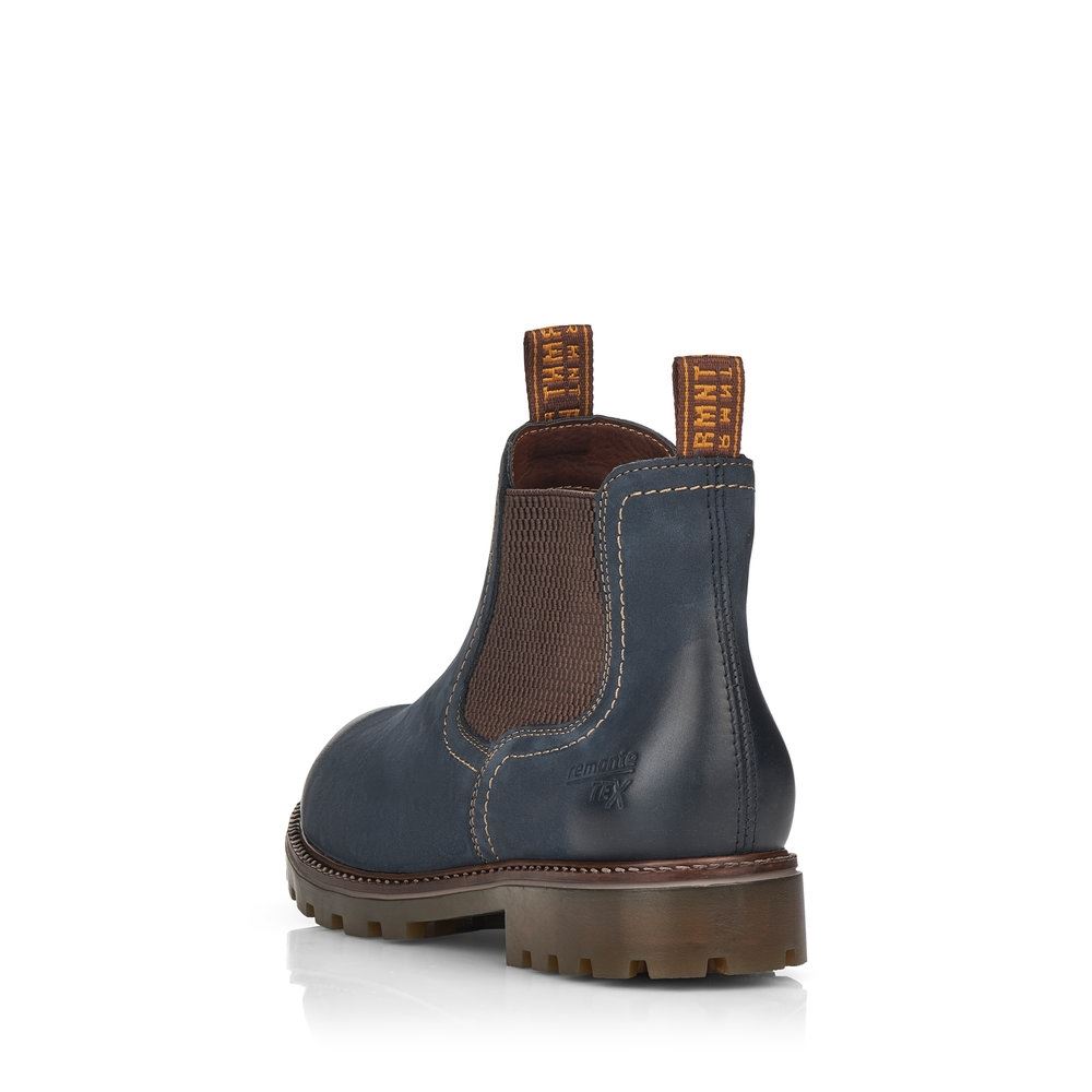 Remonte Chelsea- Boots TEX- Membran Leder blau S21  D8472-14 37 | pazifik/brown | G