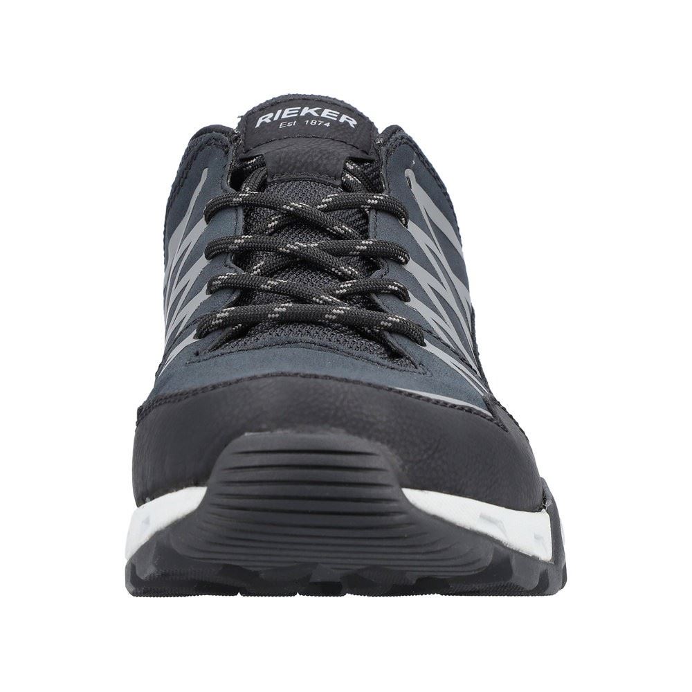 Rieker Antistress Herren Schnürhalbschuh Trekkingschuh TEX- Membran blau S22 16602-14 41 | schwarz/dust/pa | G