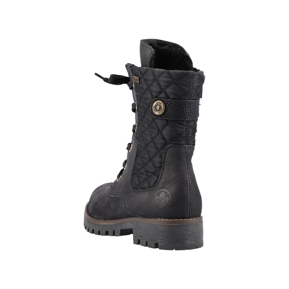 Rieker Antistress Schnürboot TEX- Membran schwarz S21  78523-01 