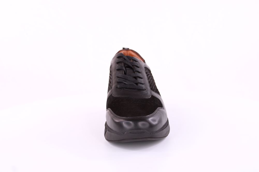 Marc Shoes Herren Sneaker LUCAS Schnürschuh Leder schwarz S21 831711 42 | 01197 black | 
