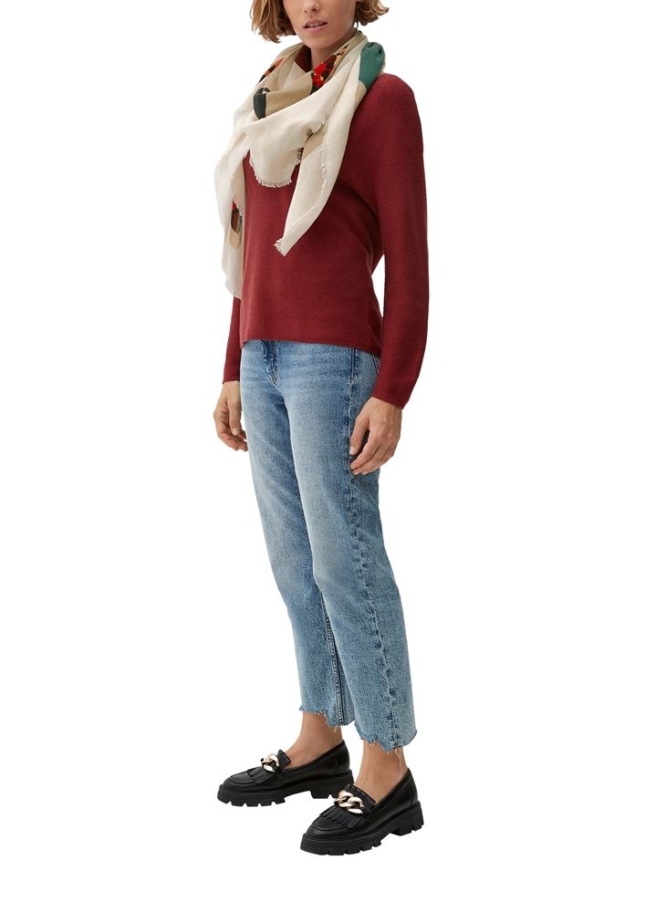 s.Oliver Tuch mit Herringbone-Struktur S22 2121541 OneSize | 59D7 BLUE | 