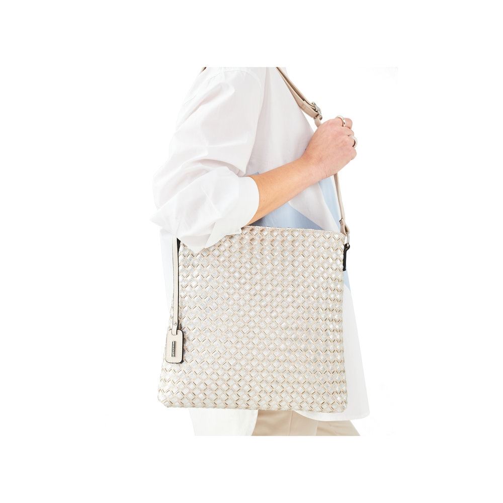 Rieker Handtasche Crossbody- Bag beige/silber  S13 H1033-61 