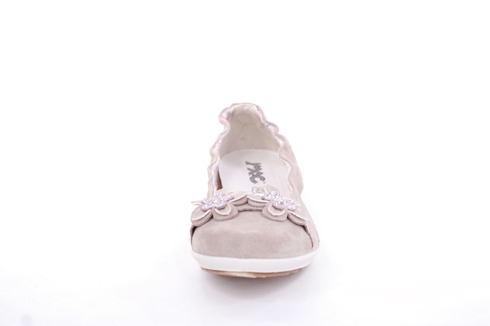 Imac Mädchen Ballerina Rauleder Blumenmotiv beige S13 380160 