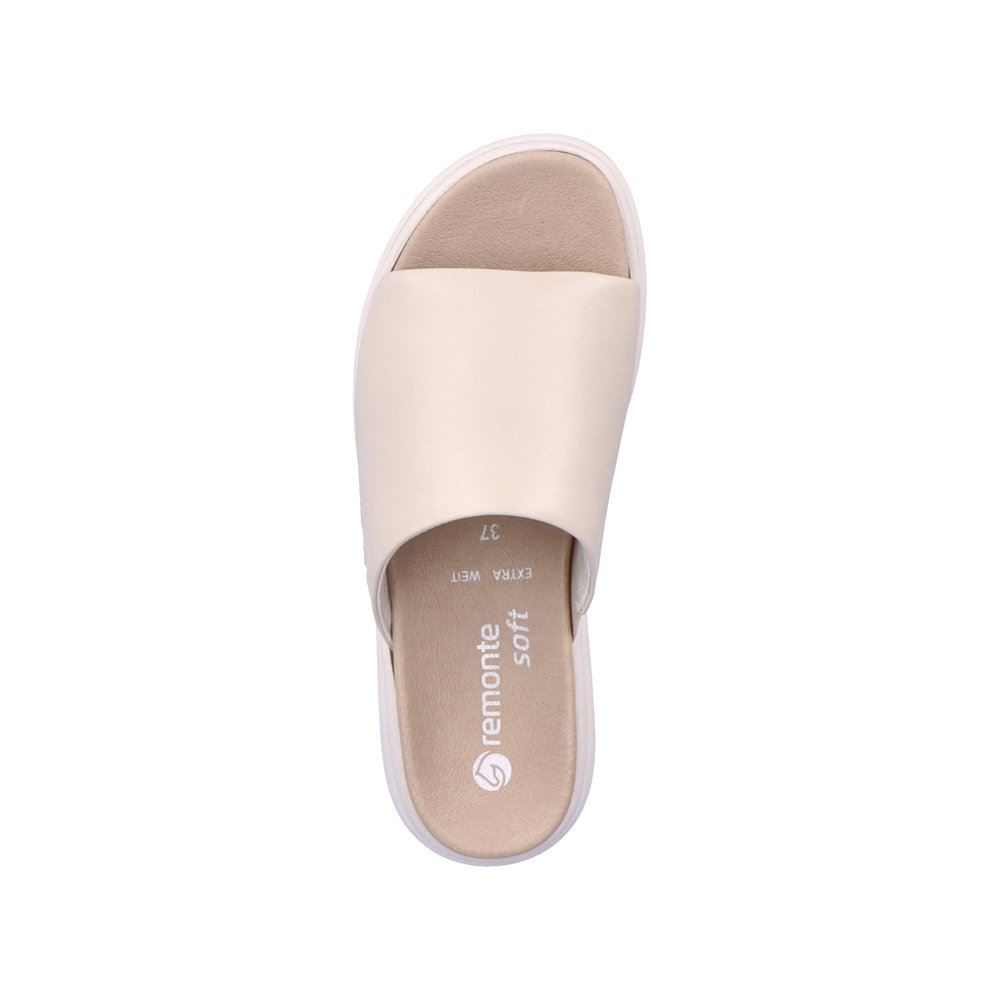 Remonte Damen Pantoletten cremebeige S13  D0L51-80 