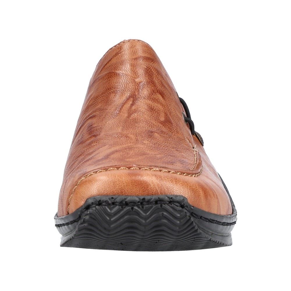 Rieker Antistress Damen Slipper Schlupfschuh Leder braun S22 L1750-22 37 | cuoio/palisande | E