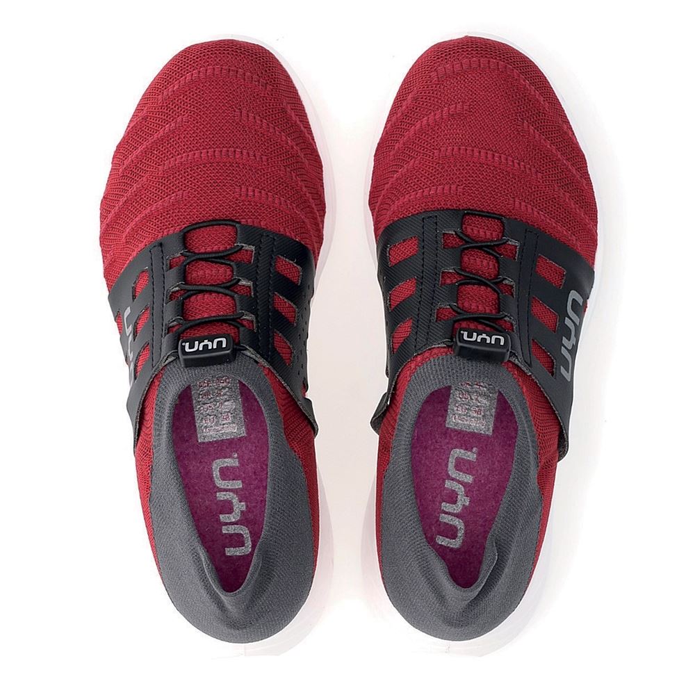 UYN 3D RIBS TUNE Damen Schuh Sneaker Merinowolle grün, rot S13  Y100052-93 