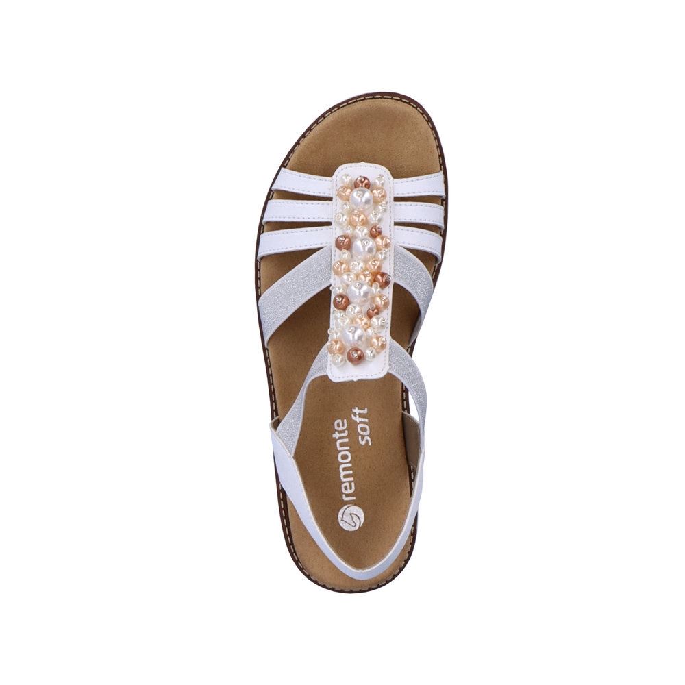 Remonte Damen Riemchensandalen edelweiß S13  D2047-80 39 | weiss/weiss-sil | F