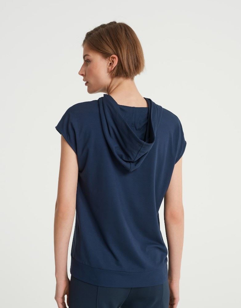 OPUS Shirt SASTATU Kapuze blau S22 246189269100 40 | 60007 blue shad | 