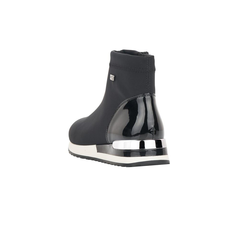 Remonte Schnürstiefel Tex - Membran schwarz Wechselfußbett Reißverschluss R2571-02 40 | nero/schwarz | F