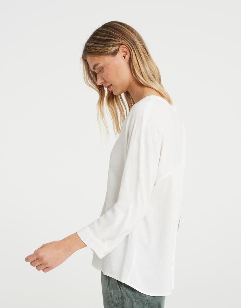 OPUS Shirtbluse FALIEN milk S22 1007045809100 