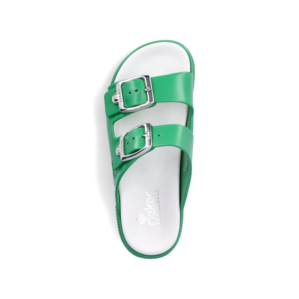 Rieker Damen Pantolette Plateauabsatz grün S13  P2180-53 