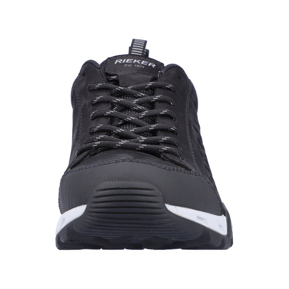 Rieker Antistress Herren Schnürhalbschuh Trekkingschuh TEX- Membran Wechselfußbett schwarz S22 16601-00 