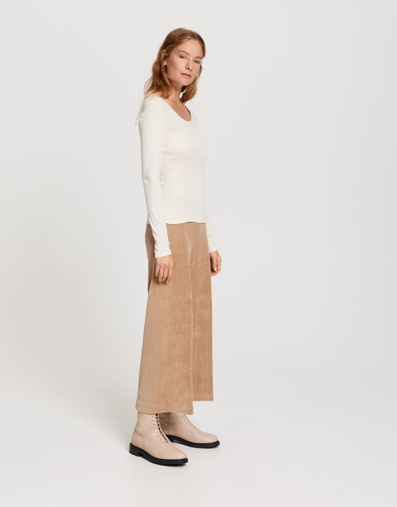 OPUS Shirt Sorana Langarm Rundhals creme S21  236879343 42 | 1006 soft cream | 