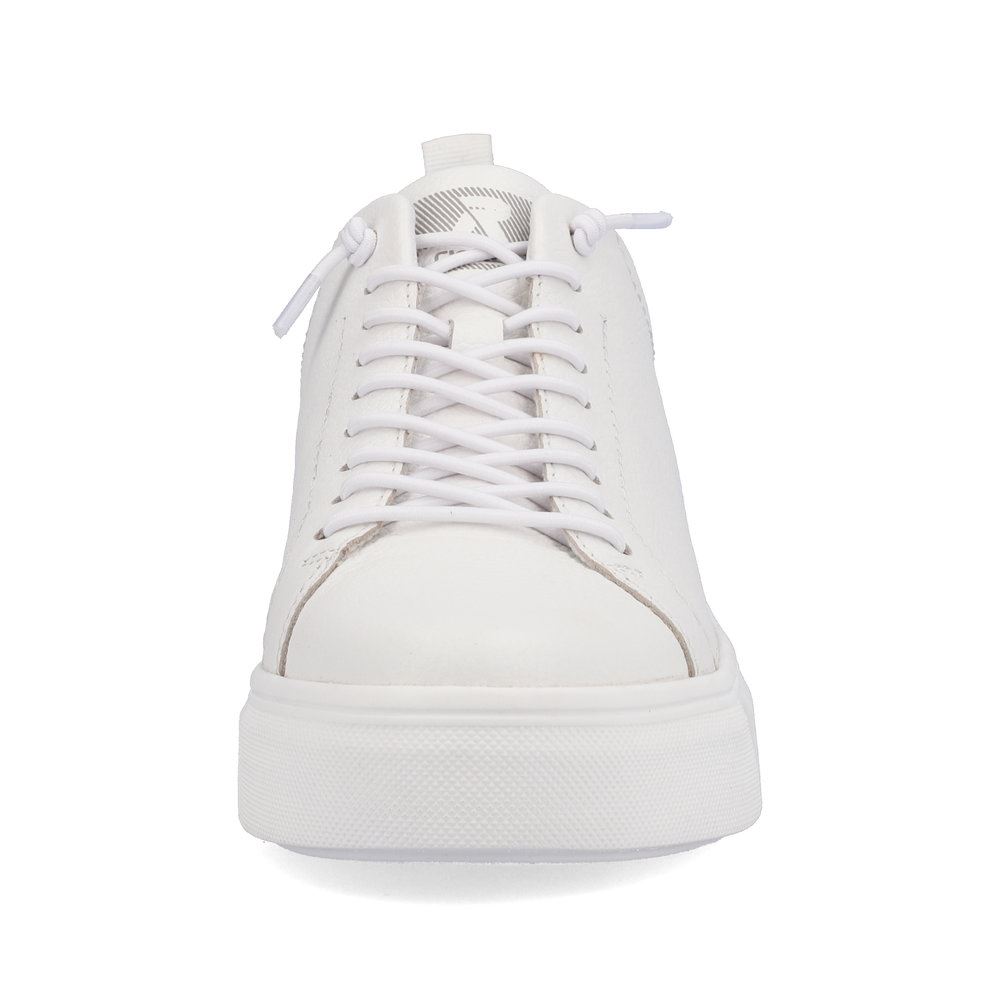Rieker EVOLUTION Damen Sneaker Leder Plateau- Sohle Wechselfußbett weiß S13 W0500-80 