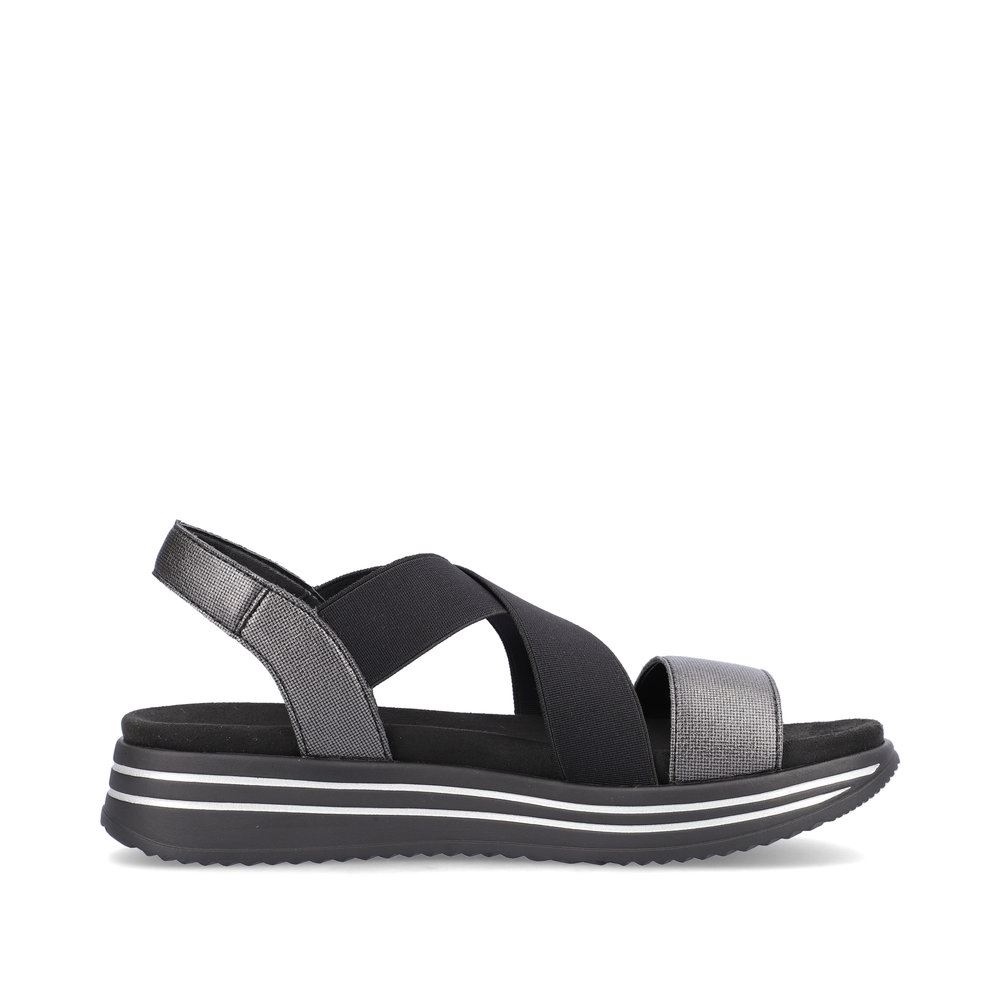 Remonte Damen Riemchensandalen nachtschwarz S13  R2954-01 