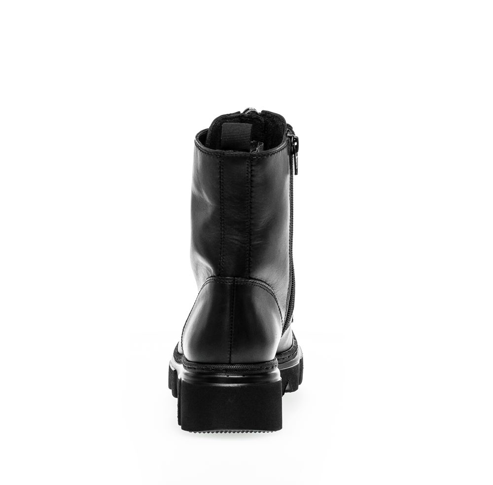 Gabor Biker Boots Leder Wechselfußbett schwarz S23 31.733.27 