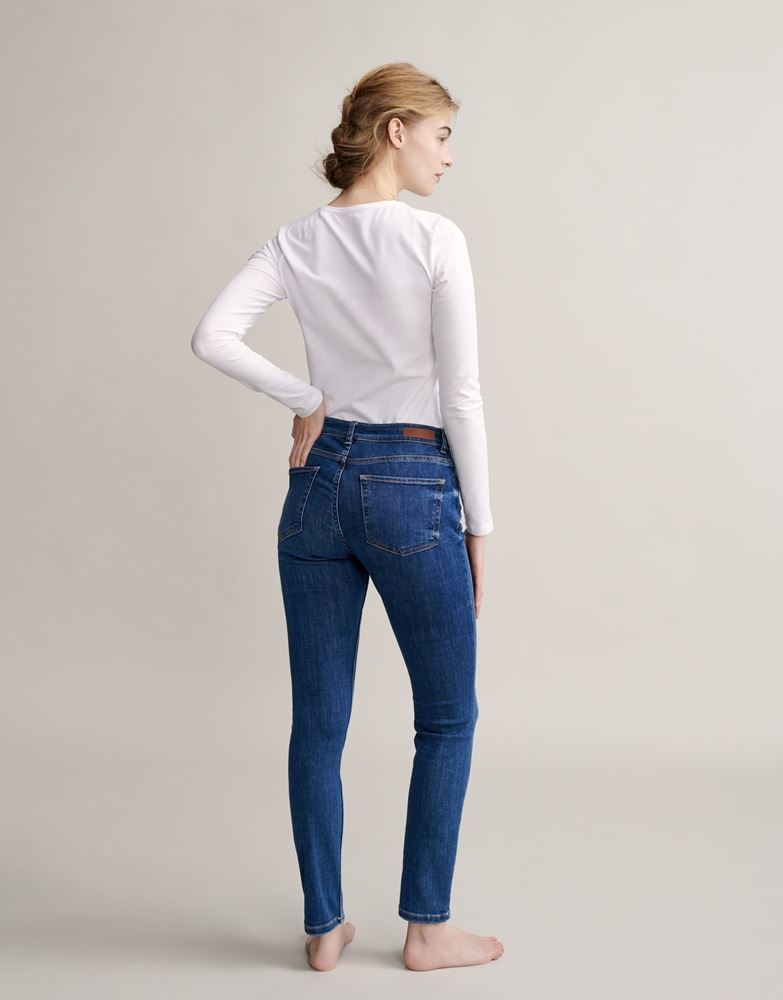 OPUS Skinny Jeans Elma strong blue blau S22 247819066 