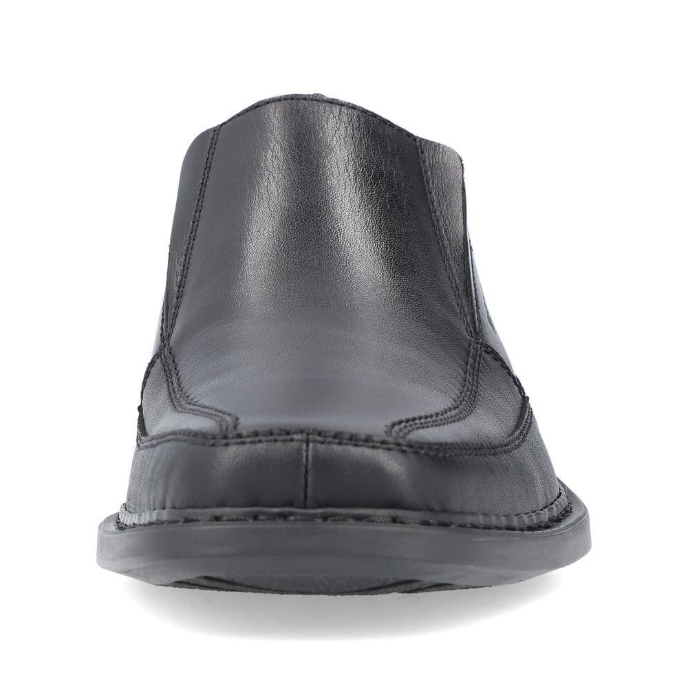 Rieker Antistress Herren Slipper elegant Leder Extraweite- H schwarz S13 B0873-00 